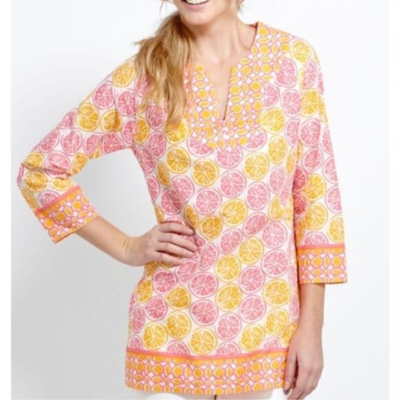 Vineyard Vines Citrus Tunic, S. 100% Cotton. Dress Beach Cover Up. Summer! - Picture 11 of 11